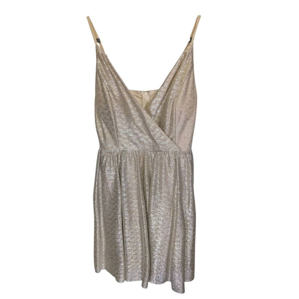 Xtraordinary Silver/Gold Spaguetti Strap Homecoming Dress Juniors size 11